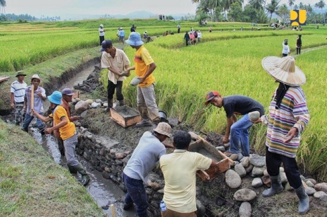 Dukung Ketahanan Pangan, PUPR Bangun Sistem Irigasi 