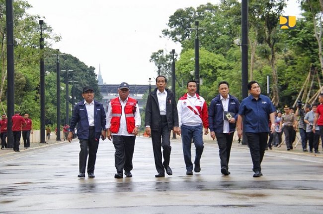 Kesiapan Kompleks Olahraga GBK Jelang Asian Games, Presiden Jokowi :  Pembangunannya Berjalan Baik 