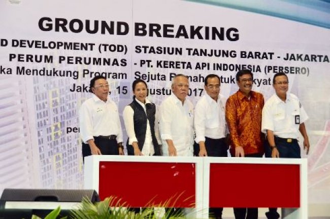   Groundbreaking Rusunami TOD Tanjung Barat, Menteri Basuki : Walau Banyak Tantangan, Pembangunan Harus Berkualitas