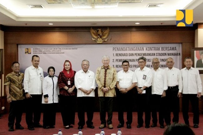 PUPR Rehabilitasi Pasar dan Stadion Senilai Rp739 Miliar