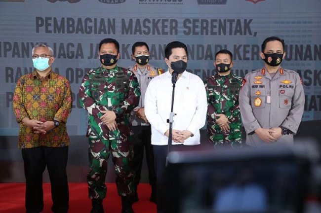 Polda Metro Jaya Bagikan 5 Juta masker