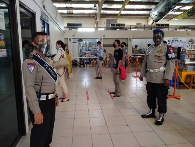 Polres Metro Depok Terapkan Prokes Ketat  dengan 3T dan 5M 