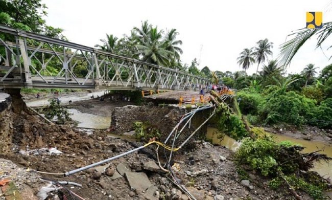 Menteri Basuki : Jembatan Batang Kula pada Jalur Padang - Bukittinggi, Sabtu Bisa Dilalui