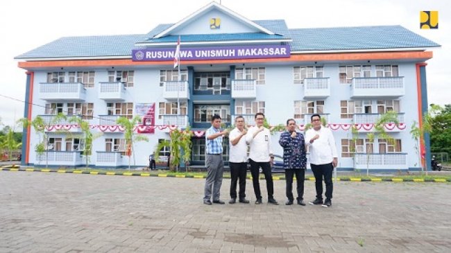 Dukung Peningkatan Mutu Pendidikan, Kementerian PUPR Selesaikan Rusun Keempat di Unismuh Makassar