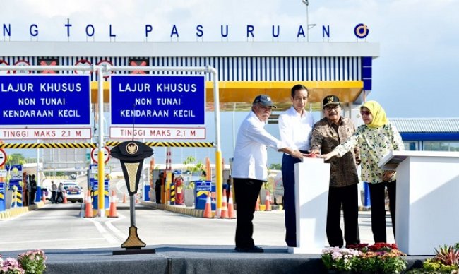 Presiden Jokowi Resmikan Tol Gempol-Pasuruan