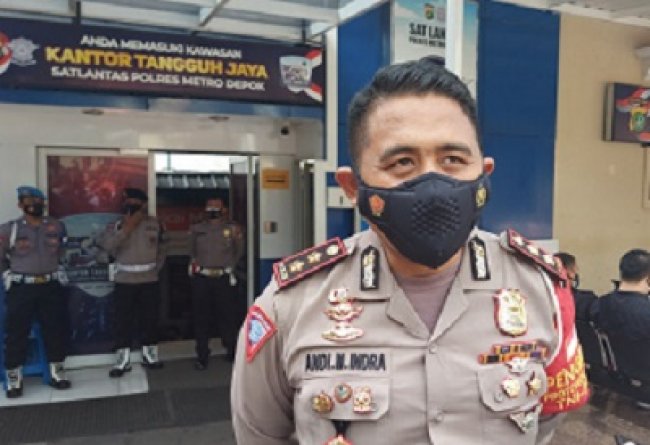 Rekaya Lalu Lintas Selama Pengerjaan Jembatan Jalan Boulevard Perum GDC Kasat Lantas Polres Metro Depok, AKBP Andi Muhamad Indra Waspada