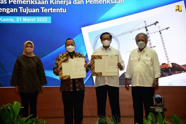 Penyerahan LHP Tahun 2021, Kementerian PUPR Terus Tindaklanjuti Rekomendasi BPK    