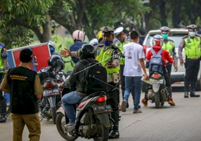 Gencar Razia Knalpot Bising di Kawasan Monas