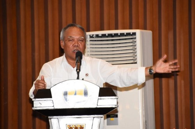 Pesan Menteri Basuki Kepada Generasi Muda PUPR : Tingkatkan Kompetensi, Jauhi Narkoba dan Korupsi menteri pupr basuki hadimuljono