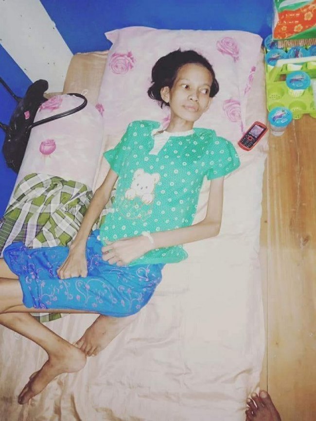 Menahan Sakit, Hajrah Mantan Atlet Difabel Nasional Terbaring Lemah Hajrah Luchan Johan
