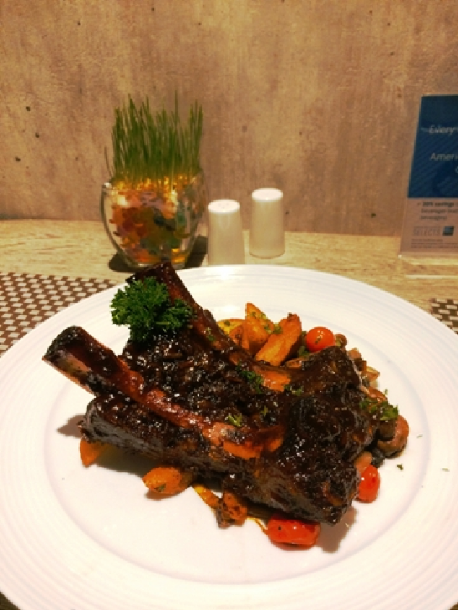 US Prime Beef Back Ribs di The Lobby Restaurant & Louge Hotel Mercure