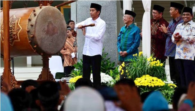 Presiden Jokowi Resmikan Masjid Raya KH Hasyim Asy'ari Jakarta presiden jokowi Masjid Raya