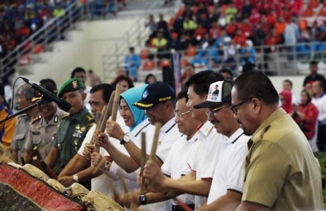 Menteri Pendidikan dan Kebudayaan RI Muhadjir Effendy Dirjen Dikdasmen Hamid Muhammad