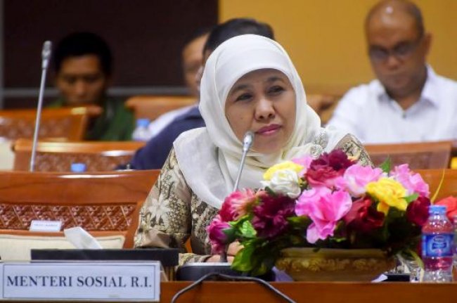 menteri Sosia Khofifah Indar Parawansa bantuan pangan non tunai 