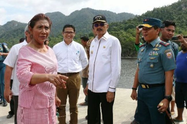 Menteri Susi Tinjau Progres Pembangunan SKPT Natuna