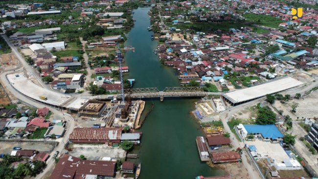 Pembangunan Jembatan Sei Alalak di Banjarmasin  Ditargetkan Rampung 2021 