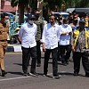 Menteri Basuki Dampingi Presiden Jokowi Tinjau Pelaksanaan Program Padat Karya Tunai Bidang Jalan dan Jembatan