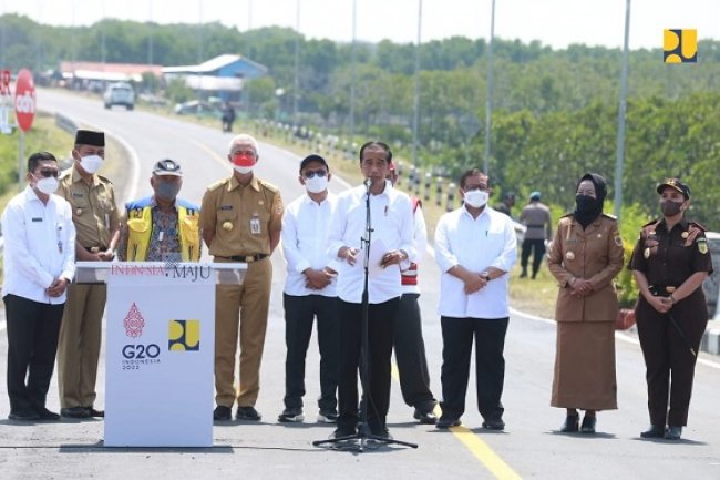 Jalur Alternatif Baru, Jalan Lingkar Brebes-Tegal Diresmikan Presiden Jokowi