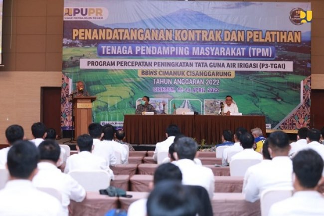 Kementerian PUPR Latih Tenaga Pendamping Masyarakat untuk Program Percepatan Peningkatan Tata Guna Air Irigasi di Cirebon