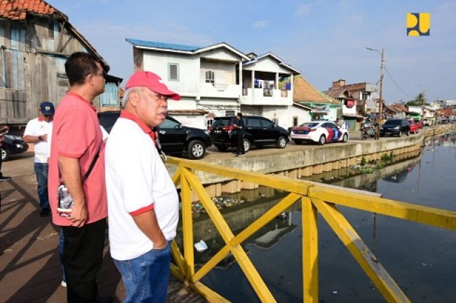 Normalisasi Sungai Bendung di Palembang, PUPR  Bangun Infrastruktur Pengendali Banjir 