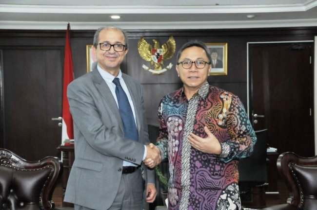  Ketua MPR Zulkifli Hasan Menerima Kunjungan Duta Besar Maroko untuk Indonesia
