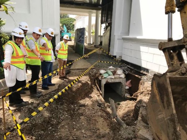 Minimalisir Risiko Banjir, Drainase di Kompleks Istana Diperbaiki menteri pupr basuki hadimuljono