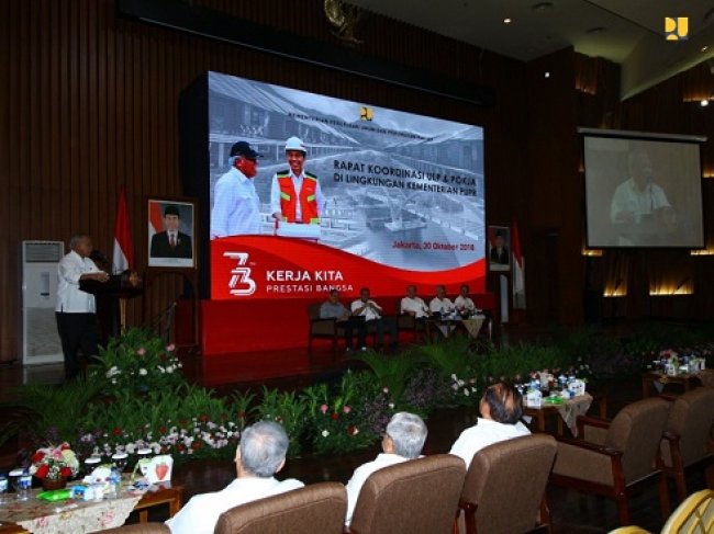Kementerian PUPR Lelang Dini 3.610 Paket Mulai November 2018 menteri pupr basuki hadimuljono