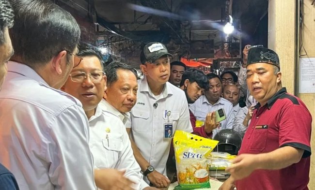 Kepala Bapanas dan Mendagri Sidak Pasar Induk Rau Guna Pantau Harga Beras