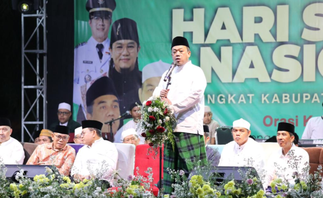 Peringatan Hari Santri Nasional di Purwakarta, Menteri Nusron: Kontribusi Santri Jadi Fondasi Kemerdekaan Indonesia