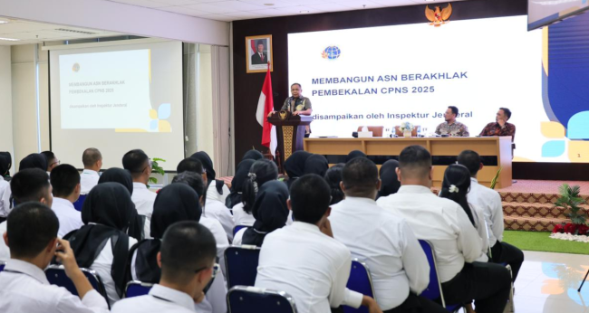 Jaga Kedaulatan Negara, Irjen Bangun Rasa Kebanggaan CPNS Kementerian ATR/BPN