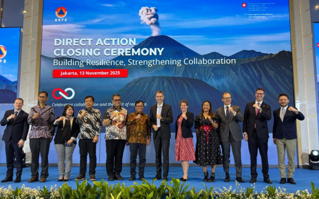 Penutupan Proyek Direct Action Pemerintah Swiss dalam Penanggulangan Bencana 
