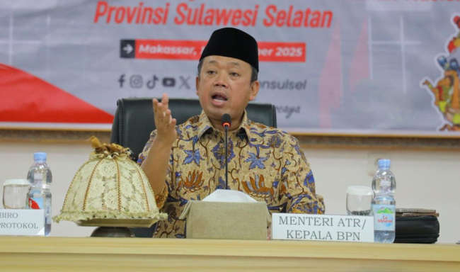 Beri Arahan ke BPN Sulsel, Nusron Wahid Tekankan Integritas, Empati, dan Manajemen Risiko