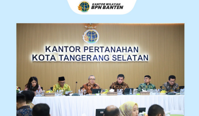 Dirjen Tata Ruang Dorong Responsivitas BPN Banten dalam Pemenuhan Kebutuhan Pertanahan
