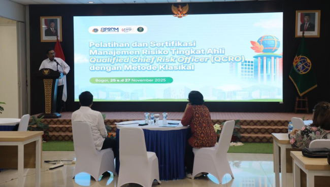 Sertifikasi Manajemen Risiko, Sekjen Kementerian ATR/BPN Tekankan Pentingnya Pengambilan Keputusan Berbasis Risiko bagi Pimpinan