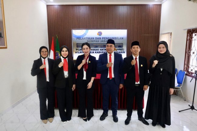 Lantik 5 PPAT, Kakan BPN Banyuasin: Integritas Harga Mati