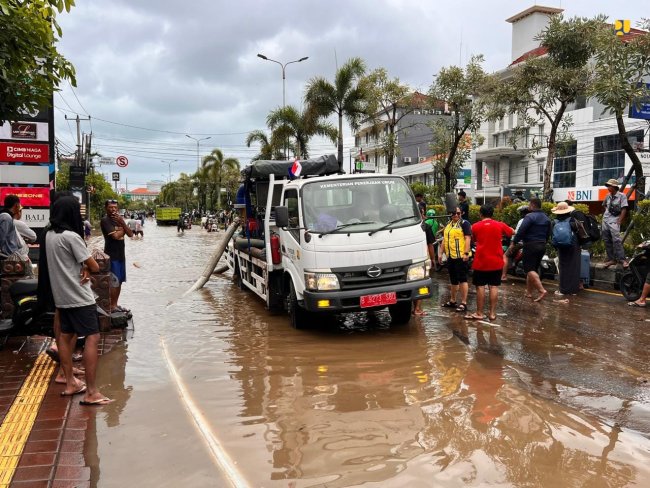 Kementerian PU Gerak Cepat Tangani Banjir Denpasar dan Badung di Bali