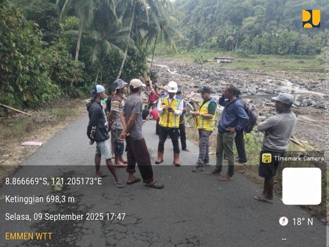 Langkah Cepat Kementerian PU Tangani Bencana Banjir Bandang di Kabupaten Nagekeo, Nusa Tenggara Timur