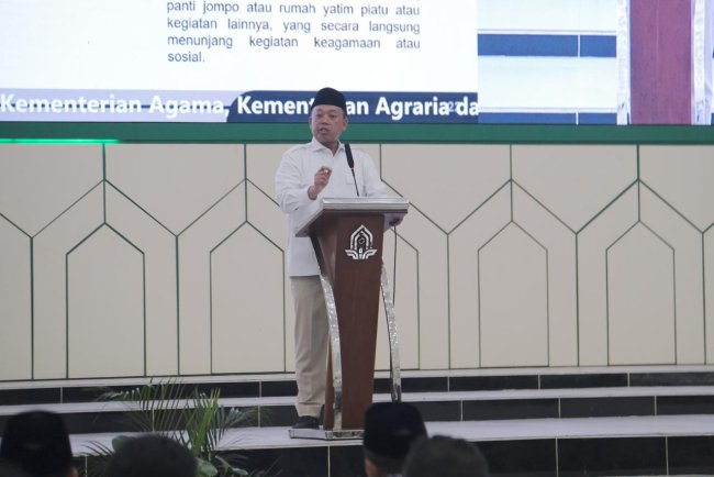 Menteri ATR/BPN Tegaskan Sertipikasi Tanah Wakaf Jadi Tanggung Jawab Bersama Kementerian ATR/BPN dan Kemenag