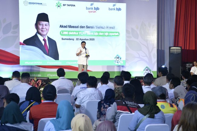 BP Tapera Apresiasi Bank BJB dan Bank BJB Syariah Akad Massal 1.080 Debitur di 73 Titik