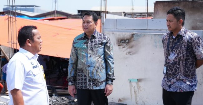 Identifikasi Spasial, BPN DKI Jakarta dan Kantah Jakut Tinjau Langsung Lokasi Kebakaran di Kapuk Muara