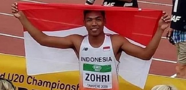 Lalu Muhammad Zohri pelari tercepat nomor lari 100 meter